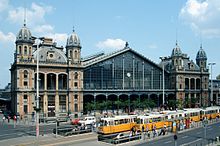 The Budapest-Nyugati station.